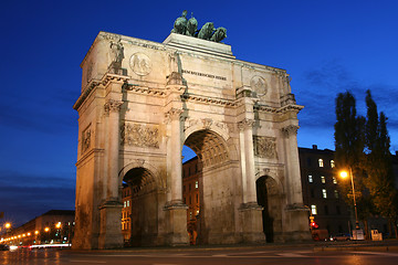 Image showing The Siegestor in Munich / Germany