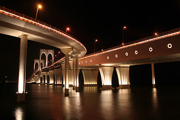 Image showing Governor Nobre de Carvalho Bridge in Macau