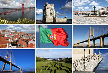 Image showing Collage of Lisbon sights