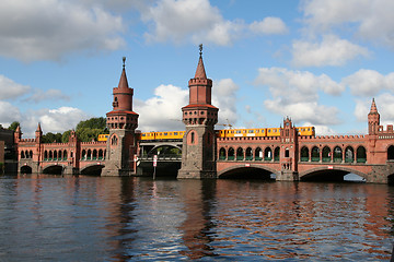 Image showing Oberbaum bridge in Berlin