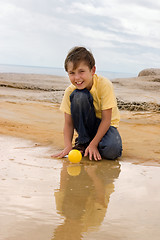 Image showing Playing in water