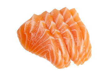 Image showing Sliced salmon