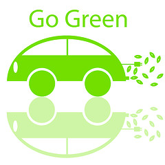 Image showing Go Green Eco Friendly Electric Car