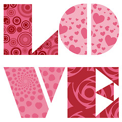 Image showing Love Text for Valentines Day Wedding or Anniversary