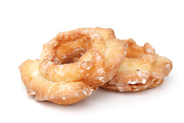 Image showing Two donuts isolated