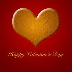 Image showing Happy Valentines Day Music Songs from the Gold Heart