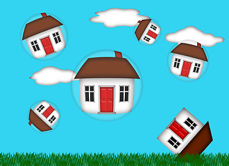 Image showing Real Estate Housing Bubble Burst
