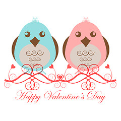 Image showing Valentines Day Two Love Birds