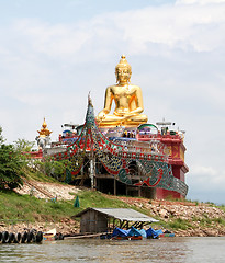 Image showing Riverside buddha