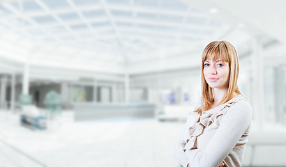 Image showing Portrait of a young attractive business woman