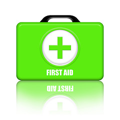 Image showing Green First Aid Kit