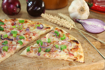 Image showing tarte flambee