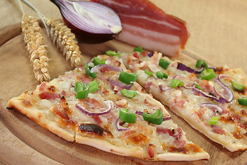 Image showing tarte flambee