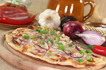 Image showing tarte flambee