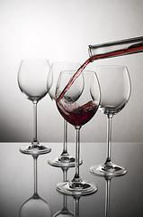 Image showing Red wine