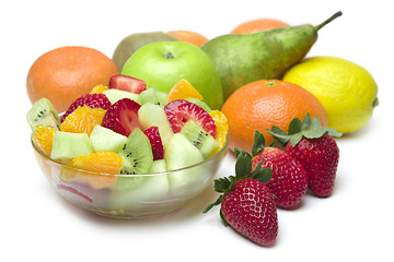 Image showing Fresh Fruit Salad in the bowl