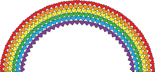 Image showing Heart Rainbow