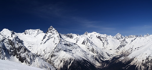 Image showing Panorama Caucasus Mountains