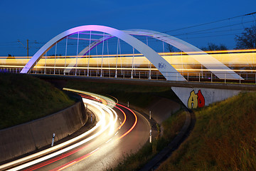 Image showing Bridge for light rails near Stuttgart