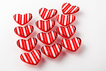 Image showing Red Valentine hearts