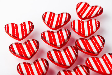 Image showing Red Valentine hearts