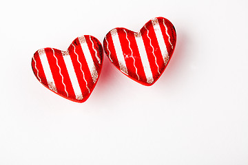 Image showing Red Valentine hearts