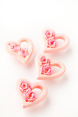 Image showing Pink Valentine hearts