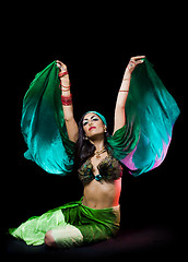 Image showing oriental dancer woman