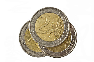 Image showing Euro coins 