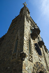 Image showing architectural element. antonio gaudi. barcelona, spain