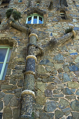 Image showing architectural element. antonio gaudi. barcelona, spain