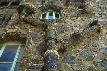 Image showing architectural element. antonio gaudi. barcelona, spain