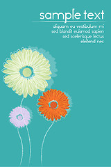 Image showing vector floral background