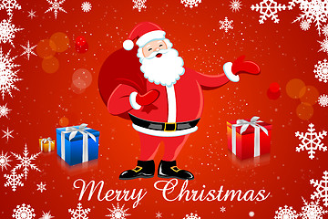 Image showing santa with gifts