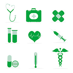 Image showing medical icons