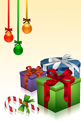 Image showing christmas gifts and decoration