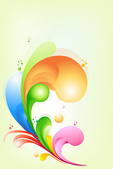 Image showing rainbow colored swirly background