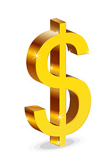 Image showing golden dollar symbol