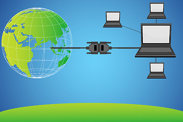 Image showing world wide networking