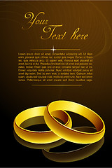 Image showing gold wedding rings