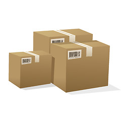 Image showing cardboard boxes