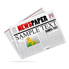 Image showing vector newspaper