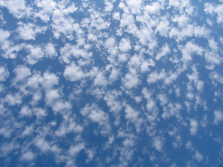 Image showing Blue sky with clouds