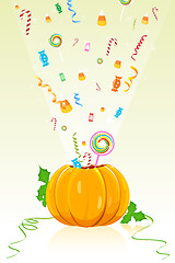 Image showing halloween candy blast