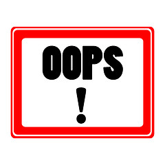 Image showing oops icon