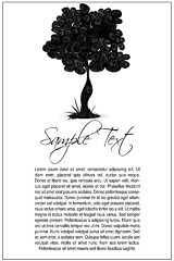 Image showing tree text template