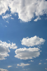 Image showing Blue sky with  clouds