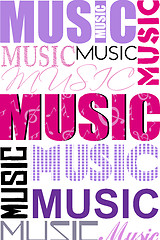 Image showing music typography