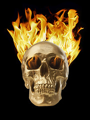 Image showing Blazing Skull