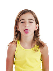 Image showing Girl with tongue out
